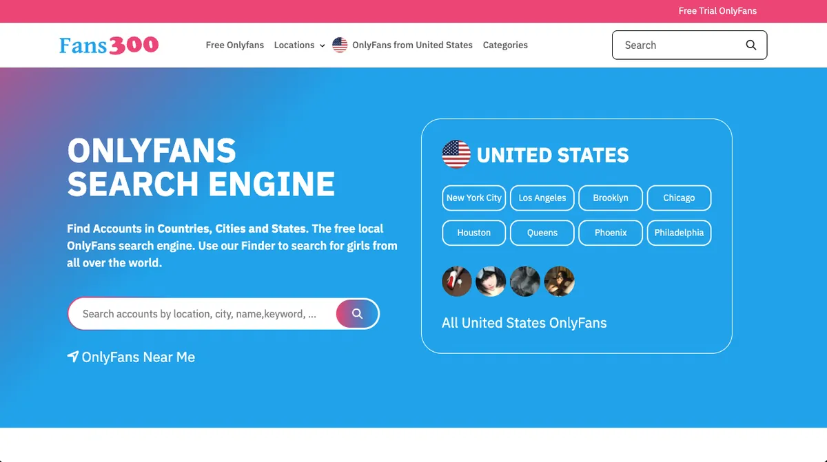 Fans300 homepage
