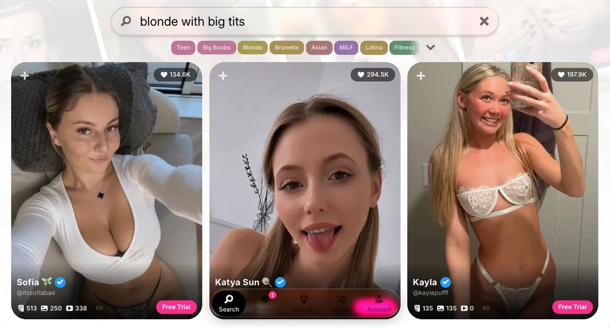 OnlySwip search results for “blonde with big tits”